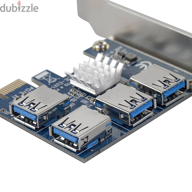 PCI-E TO USB 3.0 4-PORT EXPANSION ADAPTER HUB CONTROLLER ADD-ON CARD 4