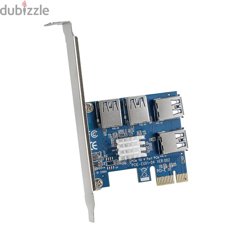 PCI-E TO USB 3.0 4-PORT EXPANSION ADAPTER HUB CONTROLLER ADD-ON CARD 6