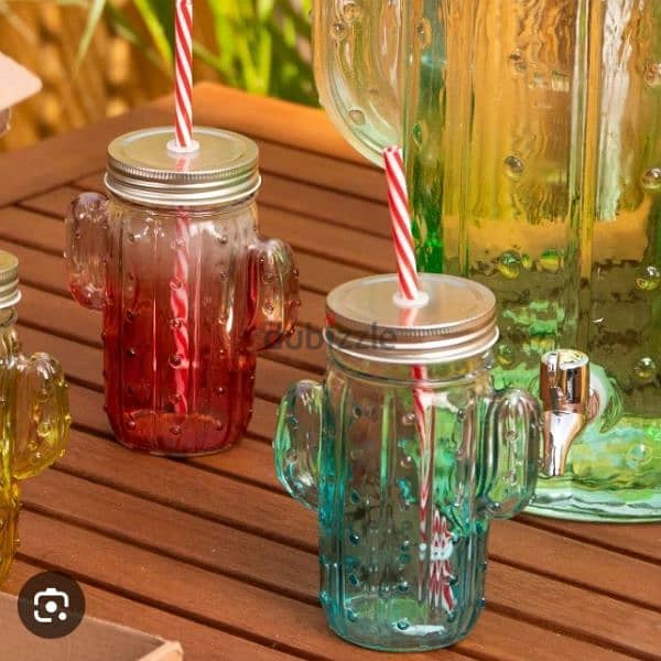 beautiful cocktail glass jugs with straw 2