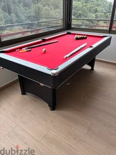 Billiard with table tennis top