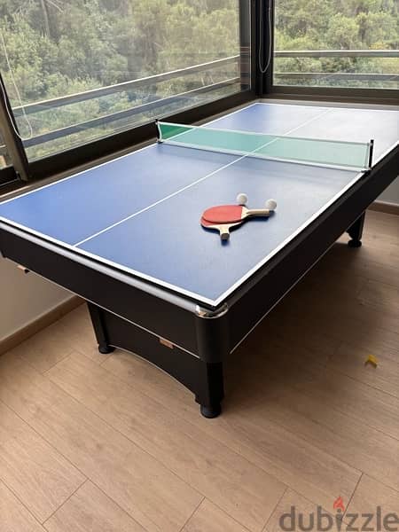 Billiard with table tennis top 2