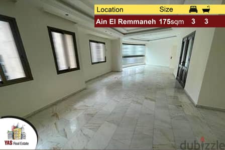 Ain El Remmaneh 175m2 | Mint Condition | Ideal Location | PA |