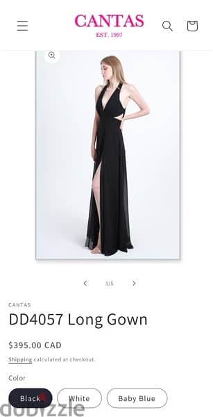 wedding or prom dress black with side slide cut (under market price!) 3