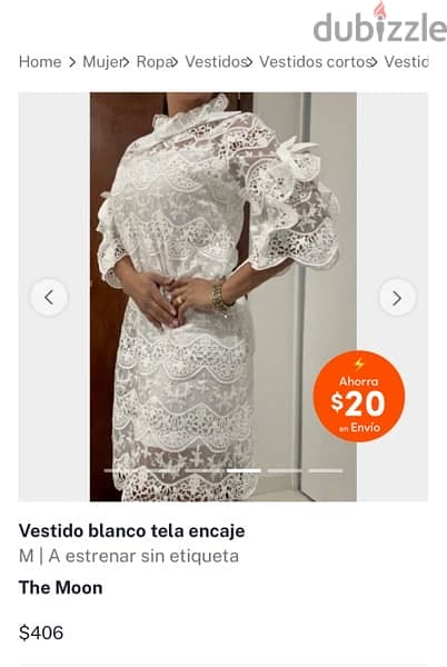 a chic white short sleeve lace dress from italy for baptism or wedding 1