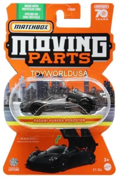 Matchbox (moving parts) diecast car models 1;64. 2