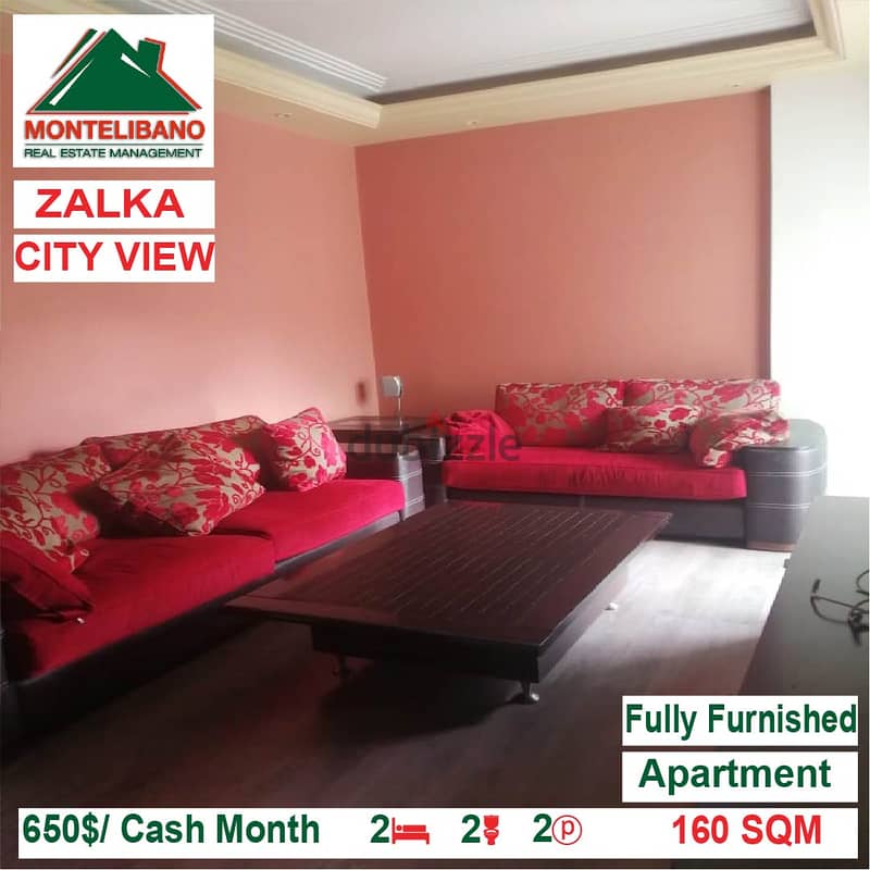 650$/Cash Month!! Apartment for rent in Zalka!! City View!! 1