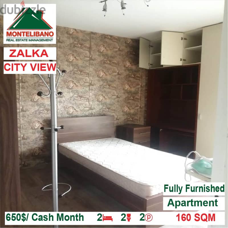 650$/Cash Month!! Apartment for rent in Zalka!! City View!! 4