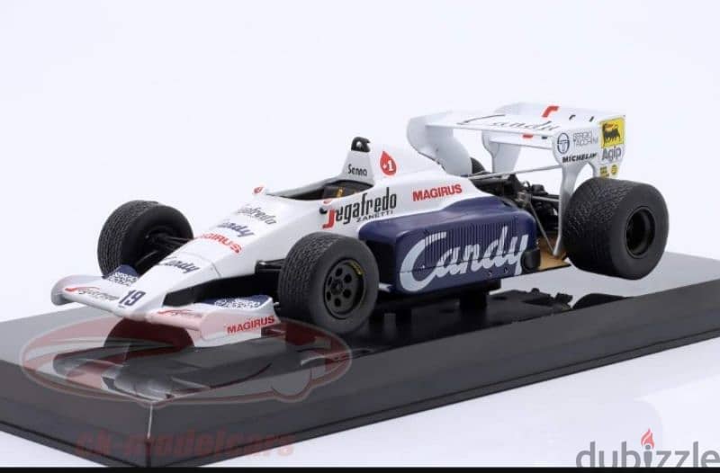 Ayrton Sennq Toleman Hart TG184 (1984) diecast car model 1;24. 0