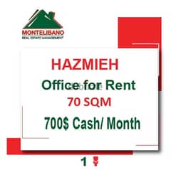 700$!! Prime Location Office for rent located in Hazmieh