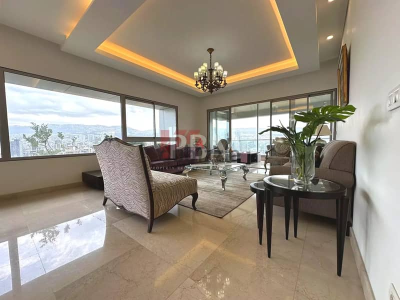 Amazing Furnished Apartment For Rent In Achrafieh |High Floor|335SQM| 2