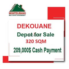 209000$!! Depot for sale located in Dekouane 0