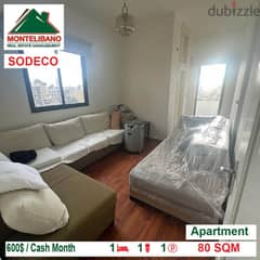 600$!! Apartment for rent located in Sodeco 0