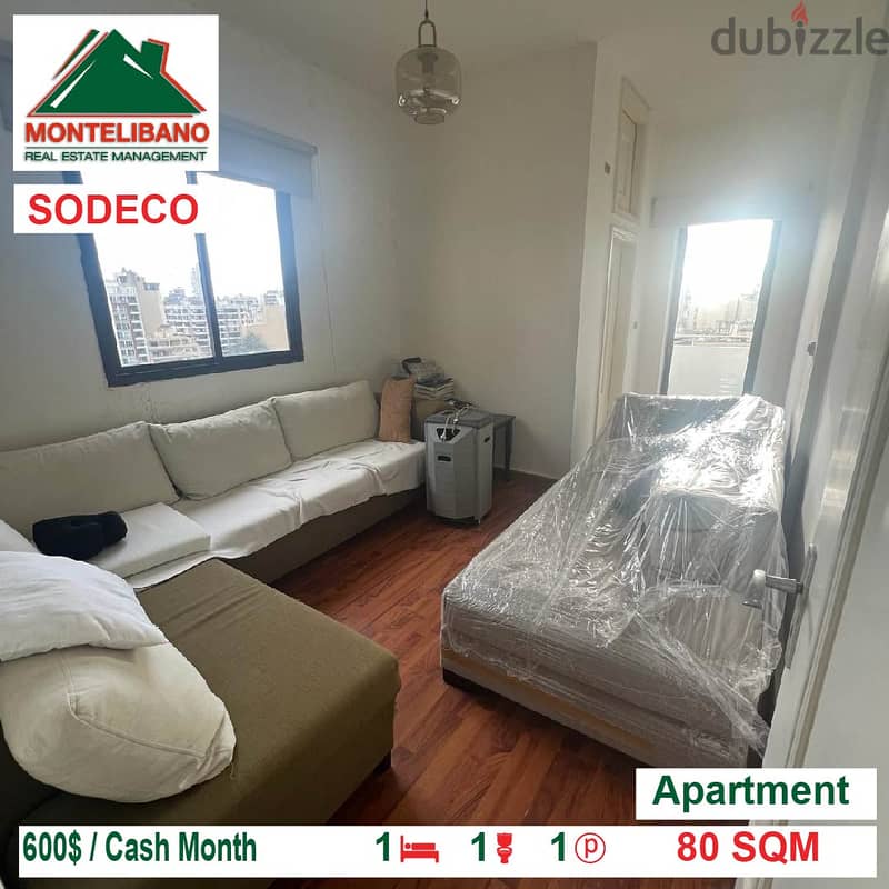 600$!! Apartment for rent located in Sodeco 0