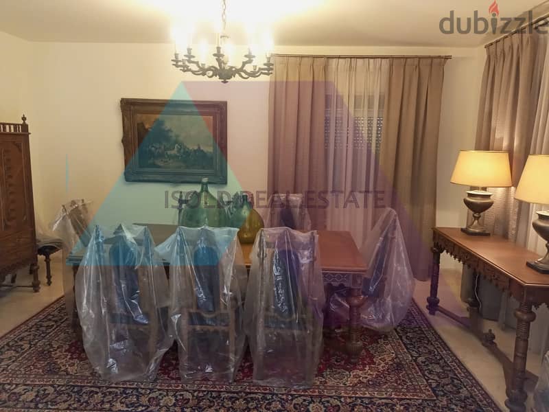 Furnished 300 m2 apartment+Open sea/mountain View for rent in Rabieh 3