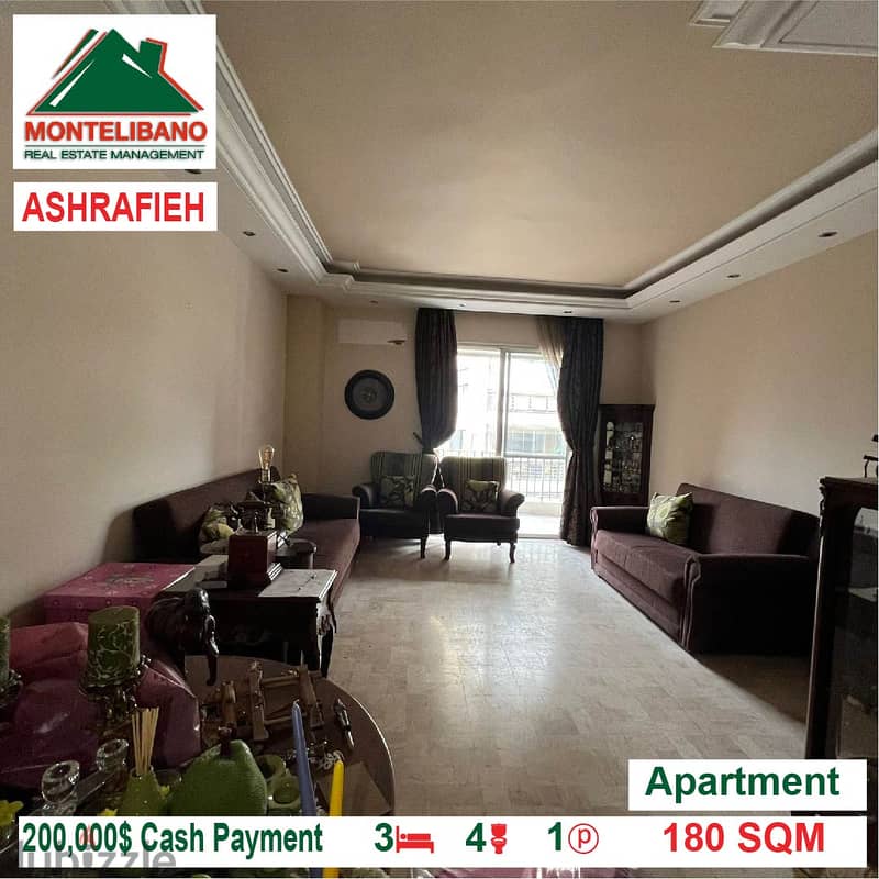 200000$!! Apartment for Sale located in Achrafieh !! 2