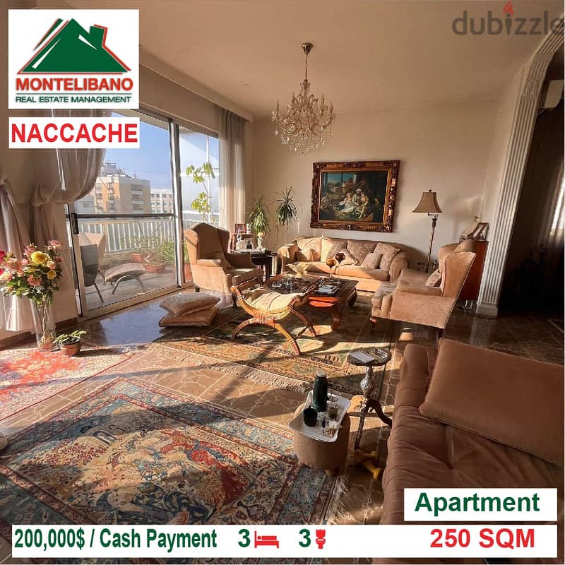 200,000$!! Apartment for sale located in Naccache 0