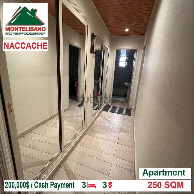 200,000$!! Apartment for sale located in Naccache 3