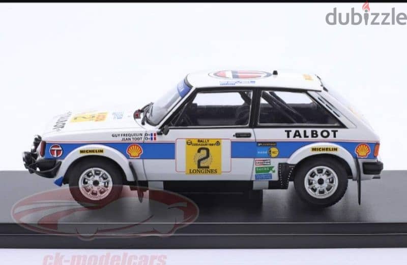Talbot Sunbeam (Rally Codasur Argentina 1981) diecast car model 1;24. 2
