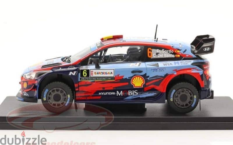 Hyundai I20 Coupe WRC (Rally Sardinia 2019) diecast car model 1;24. 2