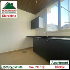 Apartment for rent in Kfarchima!!!