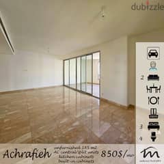 Ashrafieh | 24/7 Electricity | High End 3 Bedrooms | Huge Balcony 0