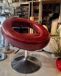 vintage genuine leather designer chair