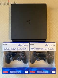 ps4 slim 500gb with 2 new controllers