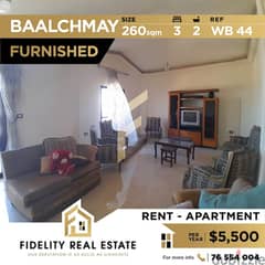 Furnished Apartment for rent in Baalchmay Aley WB44