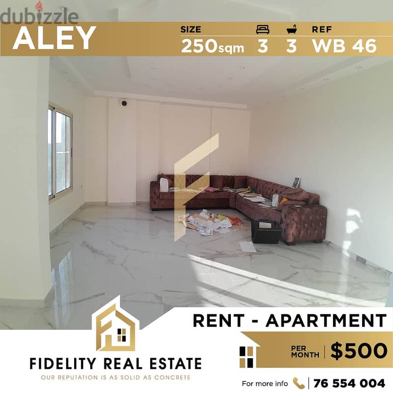 Apartment for rent in Aley WB46 0