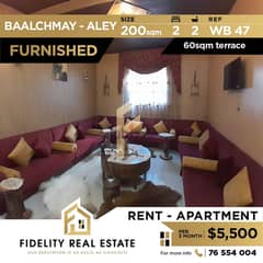 Furnished apartment for rent in Baalchmay WB47
