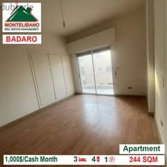 1000$!! Apartment for rent located in Badaro