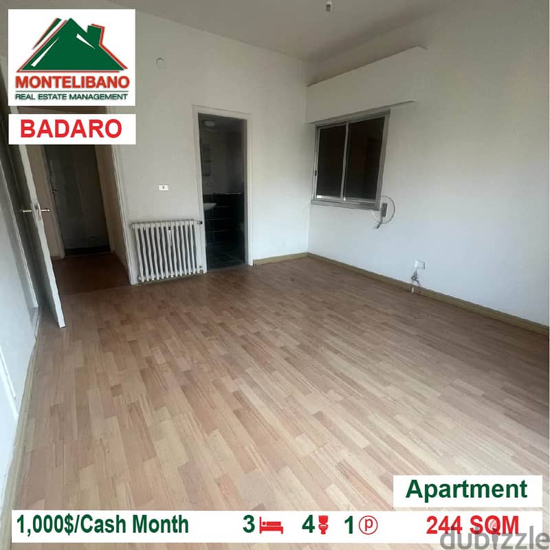 1000$!! Apartment for rent located in Badaro 1