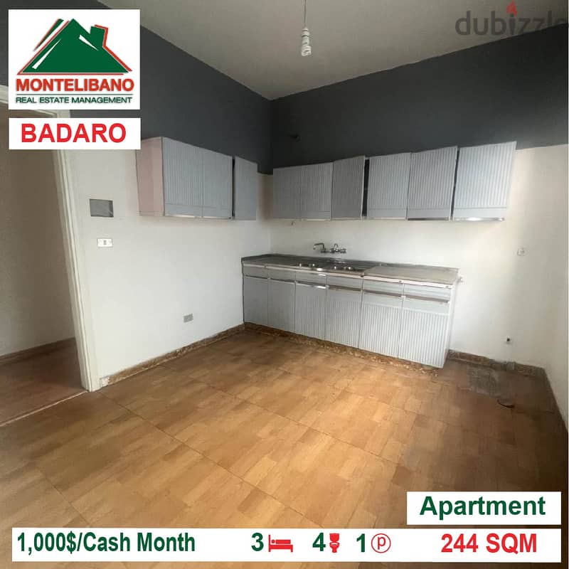 1000$!! Apartment for rent located in Badaro 2
