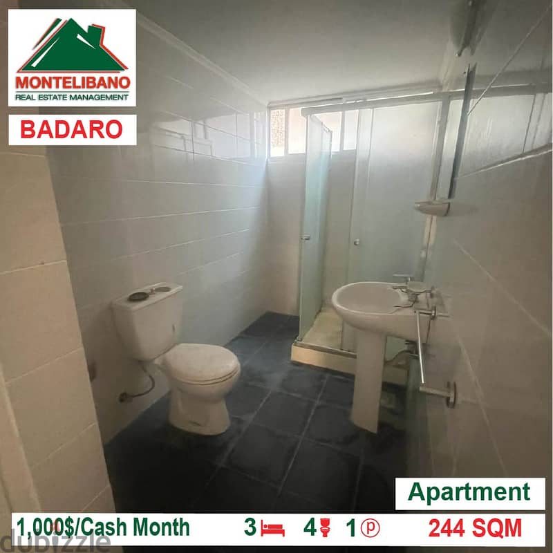 1000$!! Apartment for rent located in Badaro 3