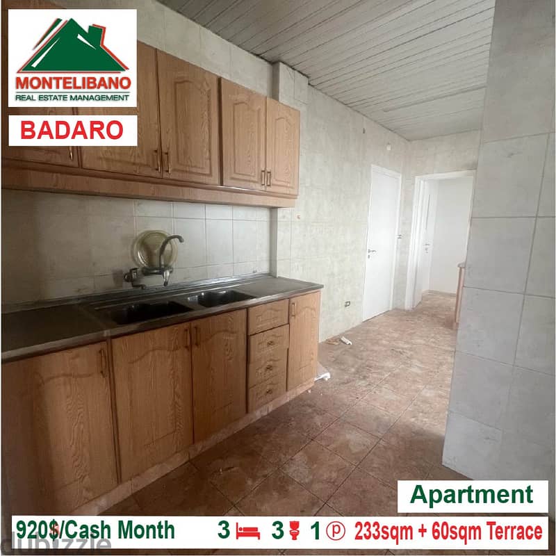 920$!! Apartment for rent located in Badaro 3