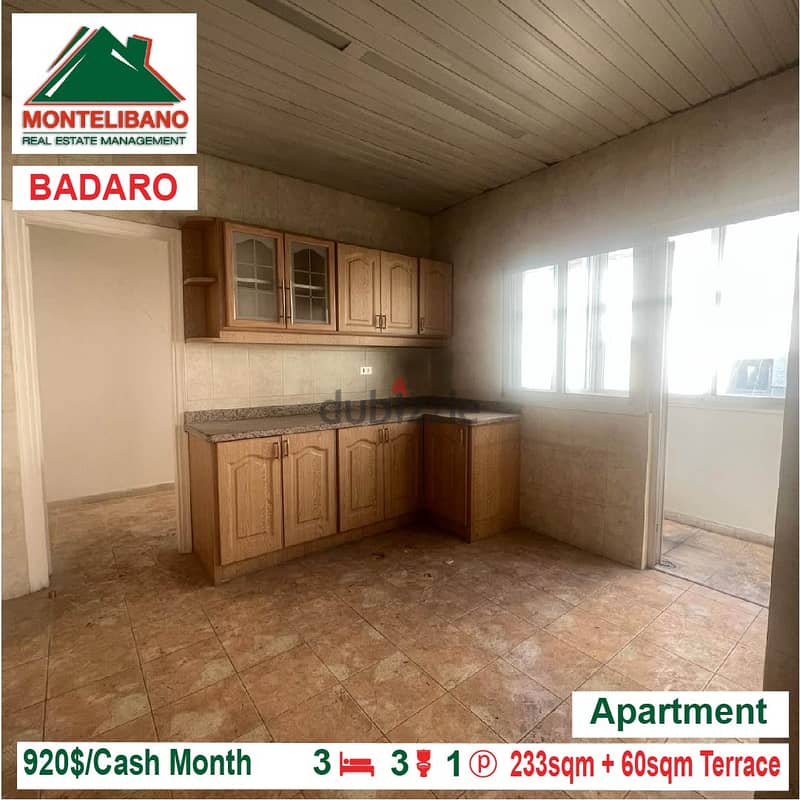 920$!! Apartment for rent located in Badaro 4