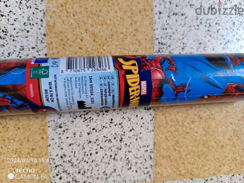 Spiderman Gift paper roll 5