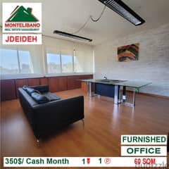 350$!! Furnished Office for rent located in Jdeideh 0