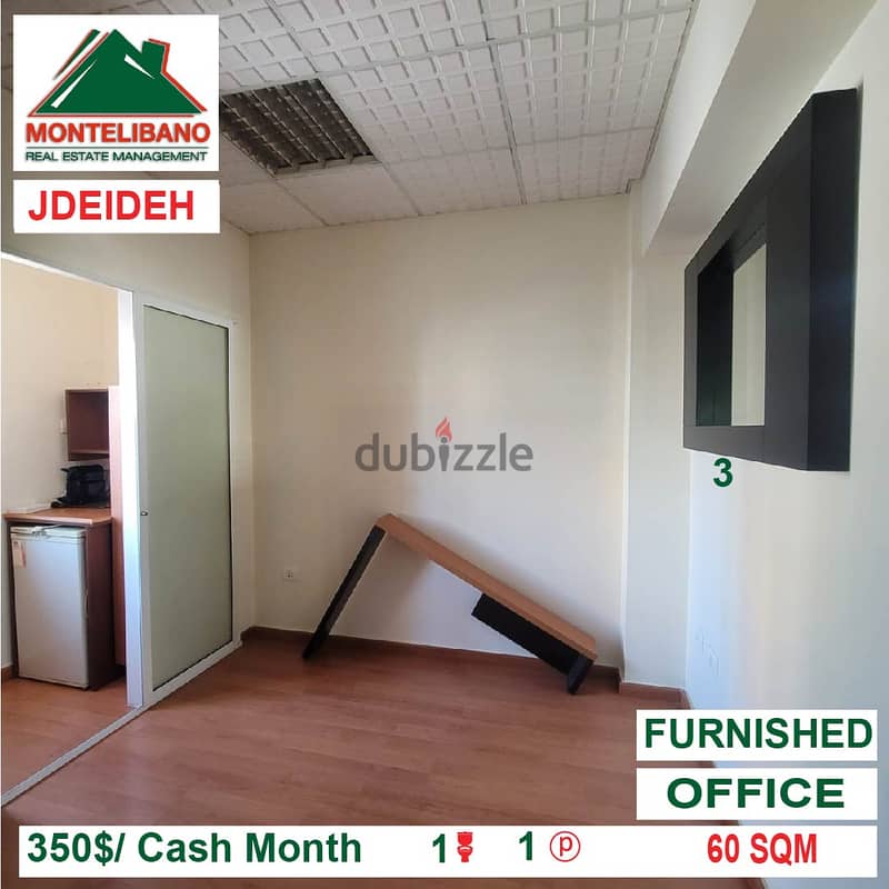 350$!! Furnished Office for rent located in Jdeideh 2