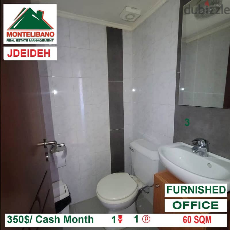 350$!! Furnished Office for rent located in Jdeideh 4