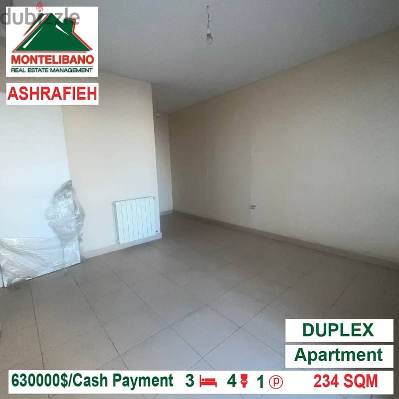 630000$!! DUPLEX for sale located in Achrafieh 2