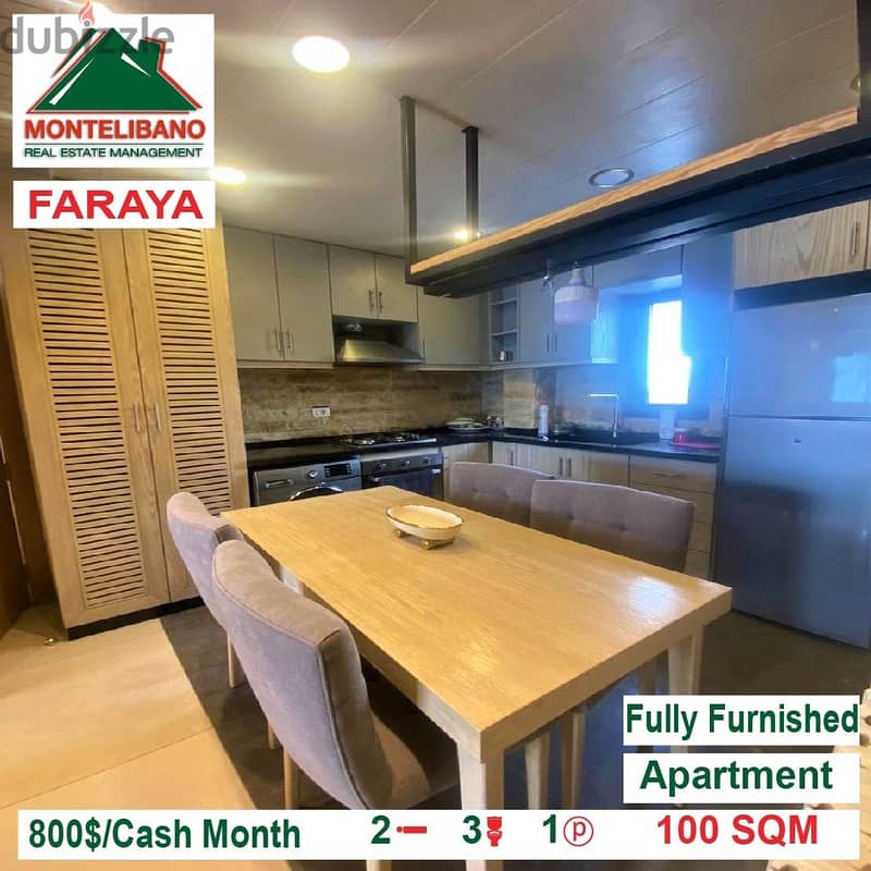 800$!! Fully Furnished Chalet for rent located in Faraya 4