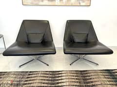 BoConcept - Contemporary Chair - Real Leather Black - Made in Italy