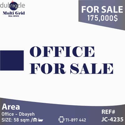 JC-4235 / Office for Sale in Dbayeh, مكتب للبيع في ضبية