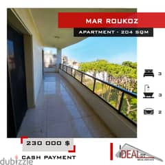 Apartment for sale in Mar Roukoz 204 sqm ref#chc2410
