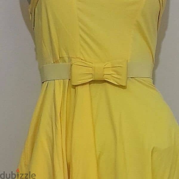 Green & Country Yellow Dress 3