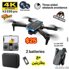 Drone camera K3  مع بطاريتين