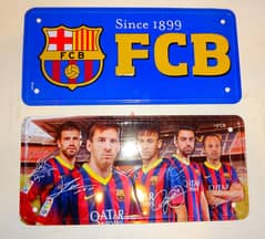 Barcelona football club decorative tin plates 28*13cm