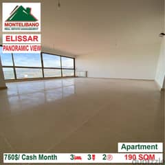 750$/Cash Month!! Apartment for rent in Elissar!! 0