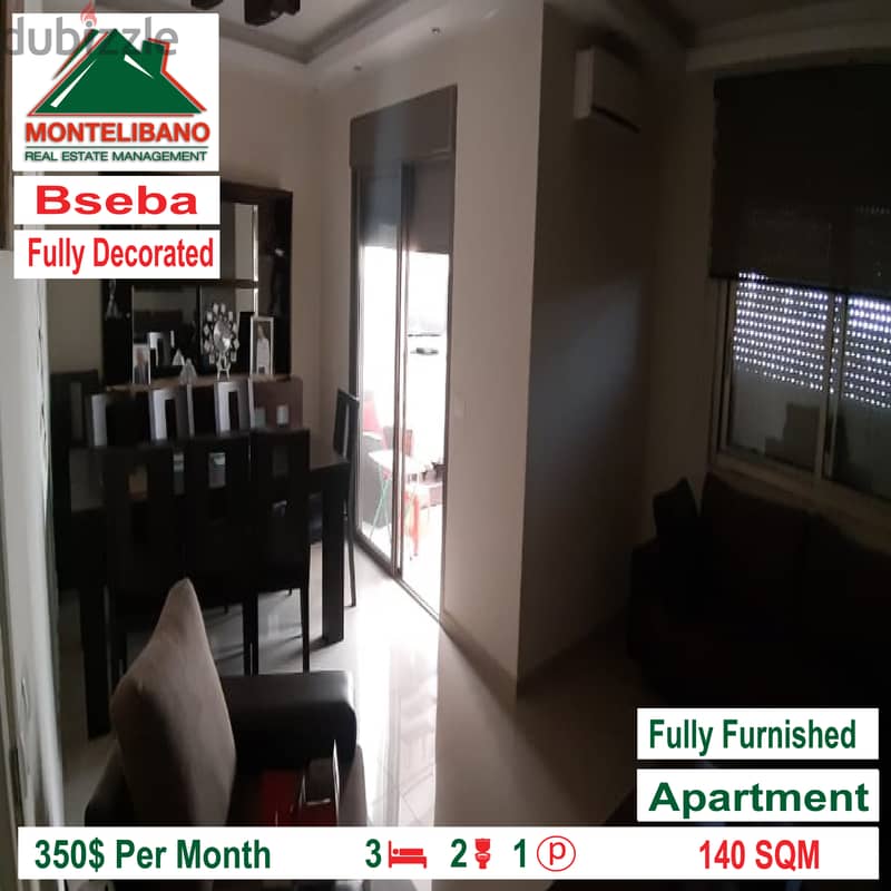 Apartment for rent in Bseba!!! 2